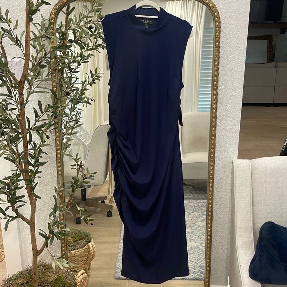 Eloquii mock neck dress blue new with tags size 18 - item #18